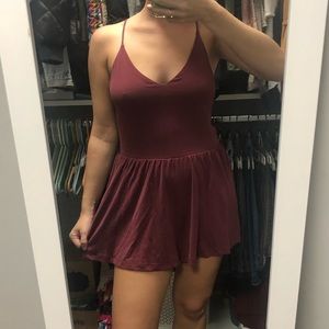 Dark pink romper